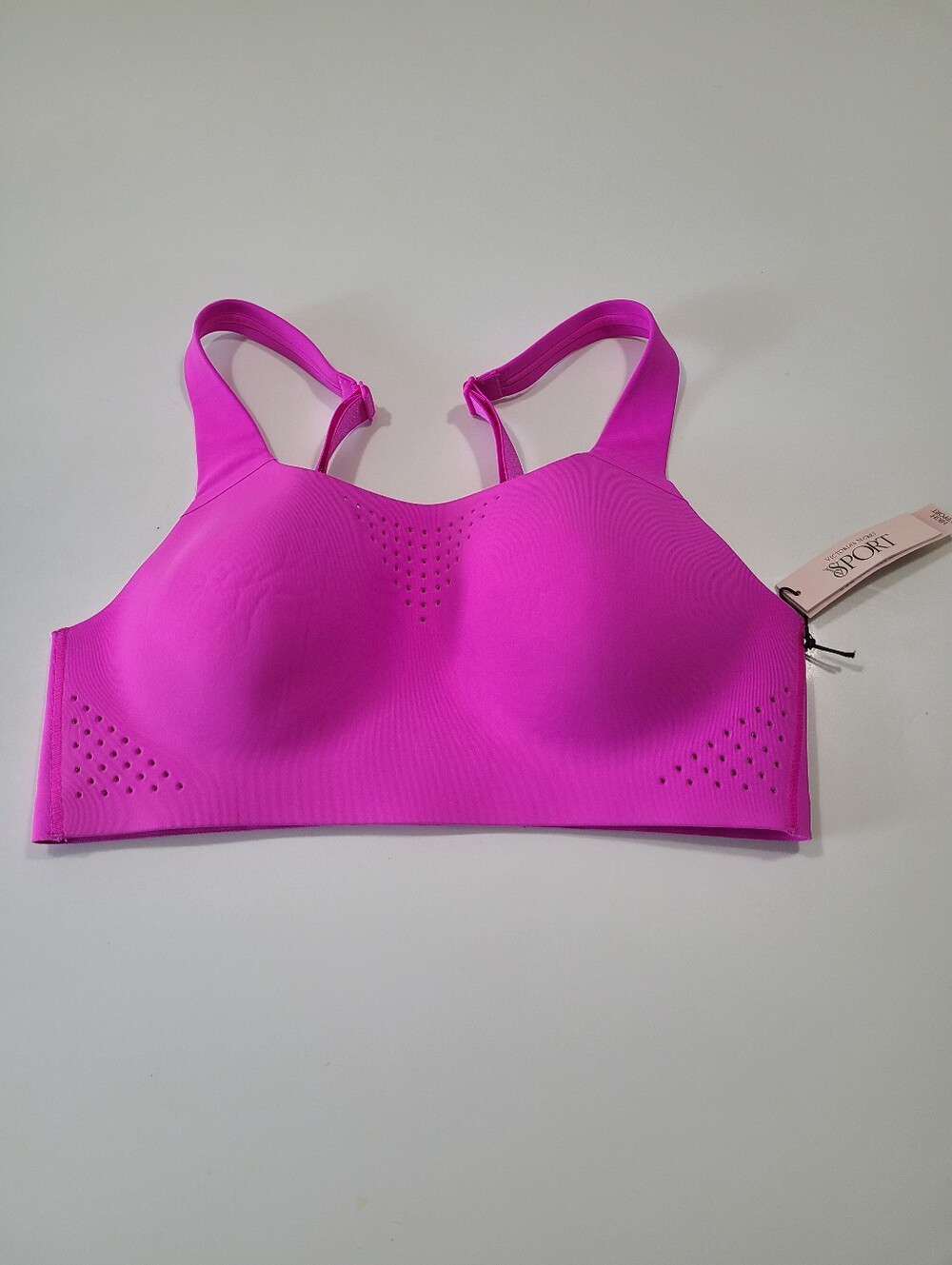 NWT Victoria's Secret Sport Hot Pink Featherweight Max Sports Bra in Size 34B